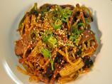 Spicy pepper beef with noodles