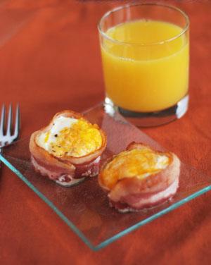 Bacon and Egg Cups. Photo by Dine & Dish