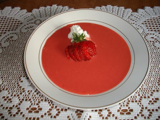 Strawberry Yogurt Soup. Photo by Domestic Goddess
