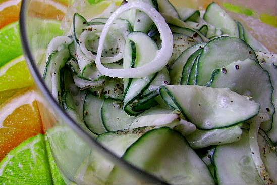 Creamy Cucumber Salad. Photo by Zurie