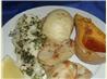 Baked Sea Bass With Herb Sauce