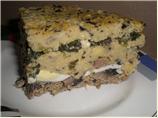 Chicken Spinach Polenta Layer Pie