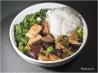 Stir-Fried Chicken, Black Mushrooms, Bamboo Shoots and Spinach. Recipe by Skipper/Sy