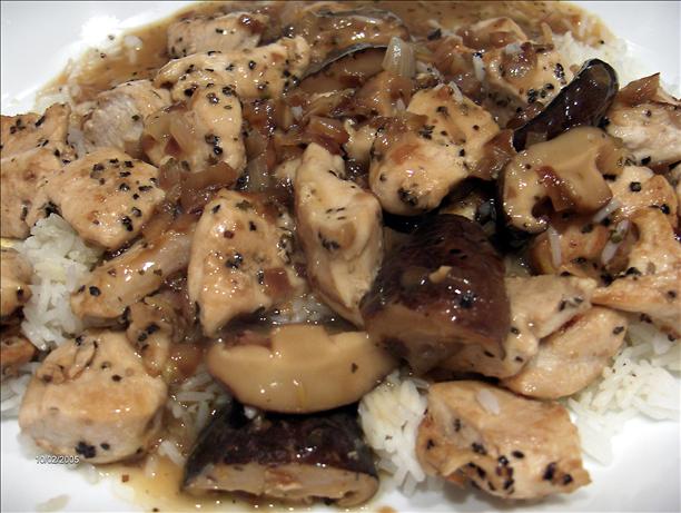 Peppered Chicken With Lemon-mushroom-wine Sauce. Photo by Derf
