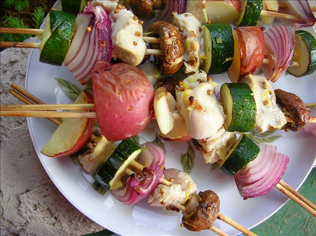 Lemon Ginger Coriander Chicken Kebabs. Photo by CoolMonday