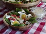 Basil Spinach Salad With Lime Vinaigrette