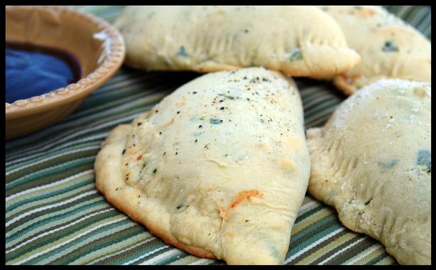 Barbecue Chicken Basil Calzones (Oamc). Photo by KC_Cooker