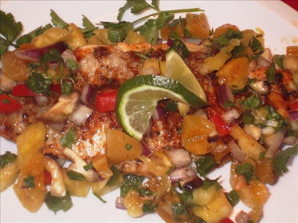 Cajun Grilled Catfish With Apricot Salsa. Photo by PaulaG