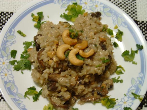 Nutty Mushroom Risotto. Photo by Kelly M.