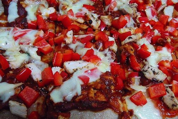 Wonderful Chicken Pizza With Fresh Basil. Photo by WaterMelon