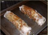 Phyllo Rolls Filled With Spinach and Chicken