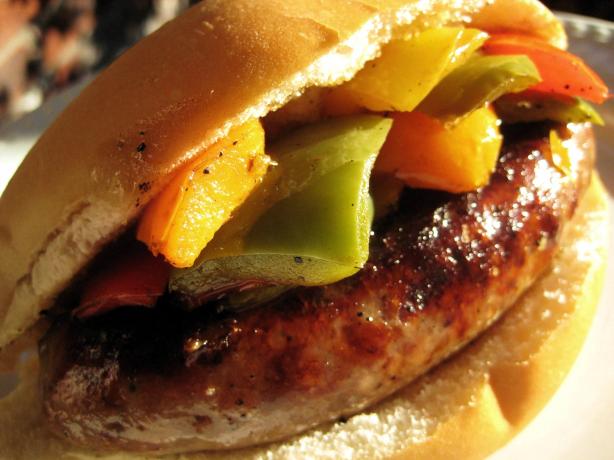 BBQ Italian Sausage & Pepper on a Bun. Photo by gailanng
