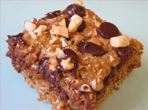 Lower-Fat Peanut Chocolate Chip Trail Bars. Photo by LUv 2 BaKE