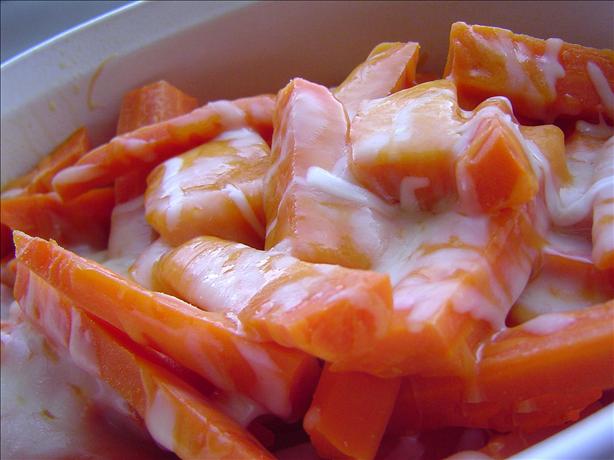 Cheese and Honey Glazed Carrots. Photo by KC_Cooker
