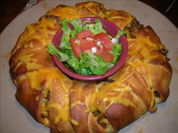 Baked Taco Ring. Photo by Pam-I-Am