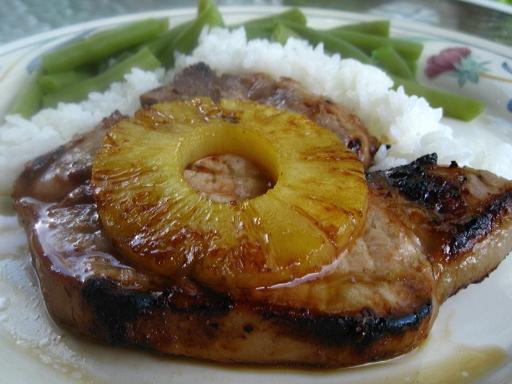 Grilled Pineapple Pork Chops. Photo by WiGal