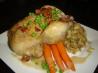 Golden Cornish Game Hens for 2 (Bacon-Herb Bread Stuffing). Recipe by littleturtle