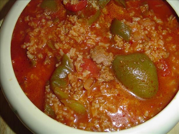 My Stuffed Bell Peppers Soup. Photo by katie in the UP