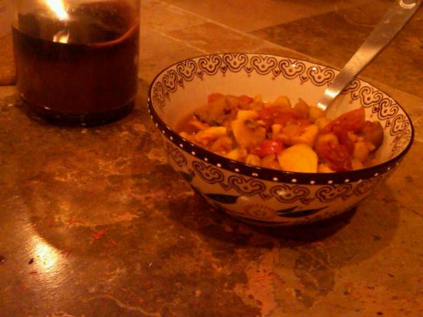 Moroccan Sweet Potato Stew. Photo by scorpiofood