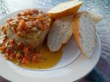 Tuna Steaks With Roasted Red Pepper Sauce. Photo by RonaNZ