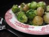 Parmesan Brussels Sprouts With New Potatoes. Recipe by Stacey Sweet