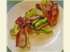 Avocado and Lime With Bacon on Toast