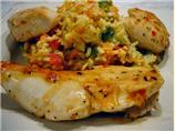 Princess Roasted Red Pepper Chicken With Creamy Risotto