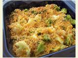 Zesty Broccoli and Cauliflower Au Gratin