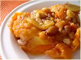 Holiday Sweet Potato, Peach and Cashew Bake/Casserole