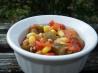 Okra, Corn, and Tomatoes. Recipe by Vino Girl