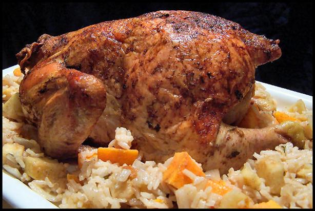 Swedish Roast Chicken With Spiced Apple Rice. Photo by NcMysteryShopper