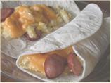 Hot Dog Egg Burritos