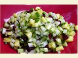Cucumber Pineapple Salsa With Dried Cranberries