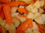 Grilled Parmesan Potatoes and Carrots