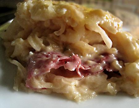 Rapid Reuben Casserole. Photo by Caroline Cooks