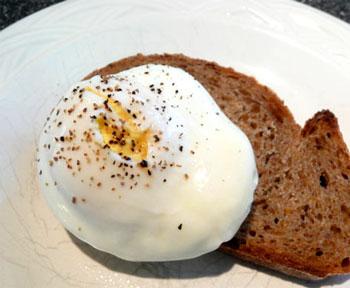 Microwave Poached Eggs. Photo by Mikekey