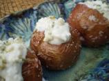 Baby Baked Potatoes With Bleu Cheese Topping