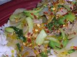 Beef, Mandarin and Bok Choy Stir-fry