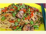 Oriental Angel Hair Pasta (stir-fry)