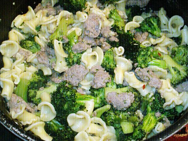 Cavatelli With Broccoli and Sausage. Photo by Kim127