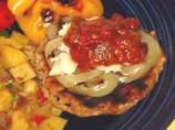 Chipotle Burger Topped With Grilled Onions and Cheese