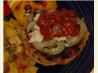 Chipotle Burger Topped With Grilled Onions and Cheese