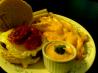 Chipotle Burger Topped With Grilled Onions and Cheese