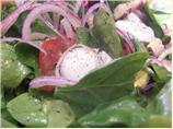 Spinach and Mushroom Salad With Citrus Vinaigrette