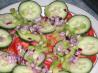 Tomato and Sweet Onion Platter. Recipe by Dreamgoddess