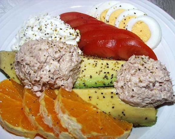 Tuna Stuffed Avocado. Photo by twissis