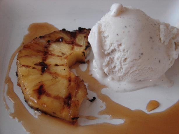 Grilled Pineapple With Rum Reduction Sauce. Photo by Margieline