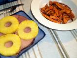 Grilled Ham With Pineapple and Cantaloupe
