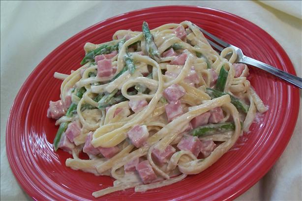 Ham and Asparagus Fettuccine. Photo by *Parsley*