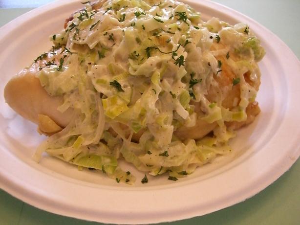 Chicken With Leeks and Cream. Photo by Chef*Lee